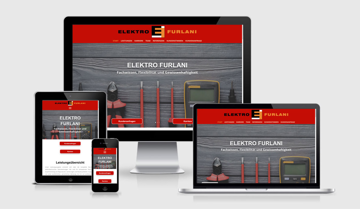 Elektro-Furlani- responsive Webdesign